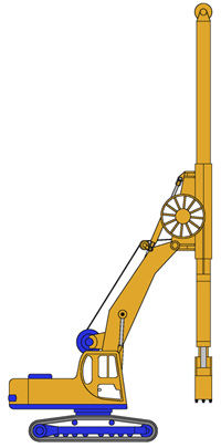 Bohrgerät für Schlitzwände - MPK-300 - MODELCO - auf Raupen / drehbar / hydraulisch