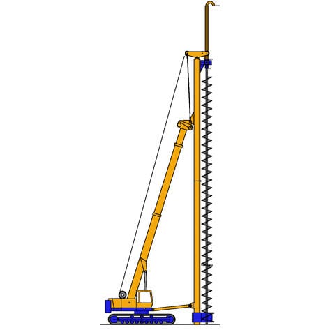 Bohrgerät / Schneckenortbeton-Verfahren SOB - BL10 - MODELCO - Pfahl / auf Raupen / drehbar