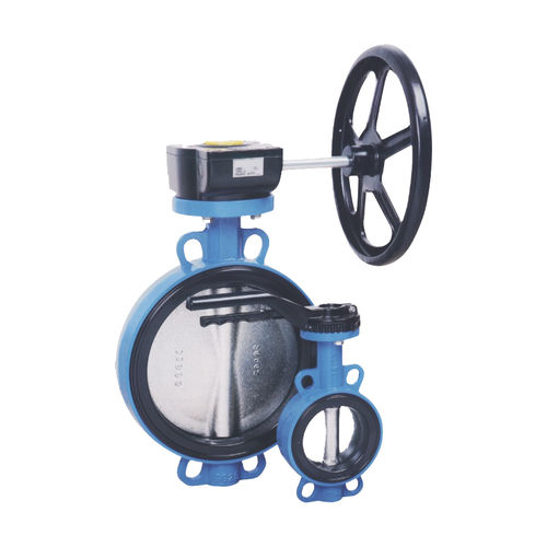 Absperrklappe - D71X-16C - Zhejiang Kangsaite Valve Co., Ltd. - mit Handrad / Zwischenflansch