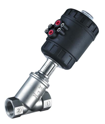 Kolbenventil - DN15-DN50(CE/ISO/TS) - Zhejiang Kangsaite Valve Co., Ltd. - pneumatisch gesteuert / für flüssige Lebensmittel und Getränke / Schrägsitz