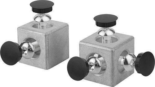 Befestigungselement für Aluminiumprofile - 10220 - norelem - Éléments standard mécaniques - Polyamid / Aluminium / Stahl