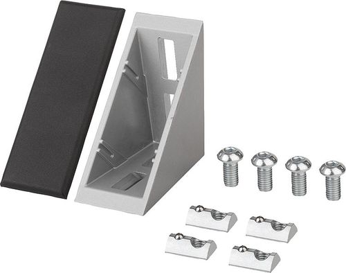 Befestigungswinkel für Aluminiumrahmen - 10250 - norelem - Éléments standard mécaniques - Stahl / Zink
