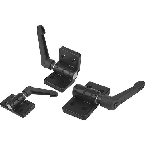 Thermoplast-Scharnier - 27868 - norelem - Éléments standard mécaniques - Glasfaser / Stahl / Zink