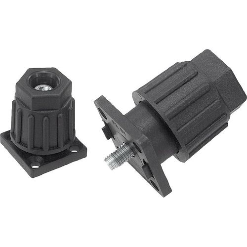 Kunststofffuß - 27840 - norelem - Éléments standard mécaniques - Stahl / regelbar / Einschraub