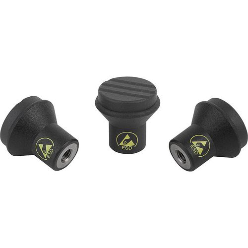 Knopf Typ Pilz - 06241 - norelem - Éléments standard mécaniques - Stahl / Thermoplast