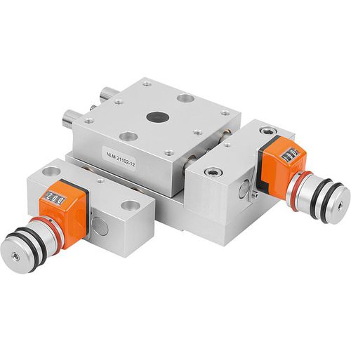 Linearer Positioniertisch - 21132 - norelem - Éléments standard mécaniques - Präzision / Positionsanzeiger