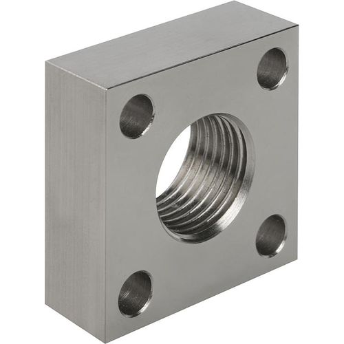 Stahlflansch - 26320 - norelem - Éléments standard mécaniques - durchbohrt / quadratisch