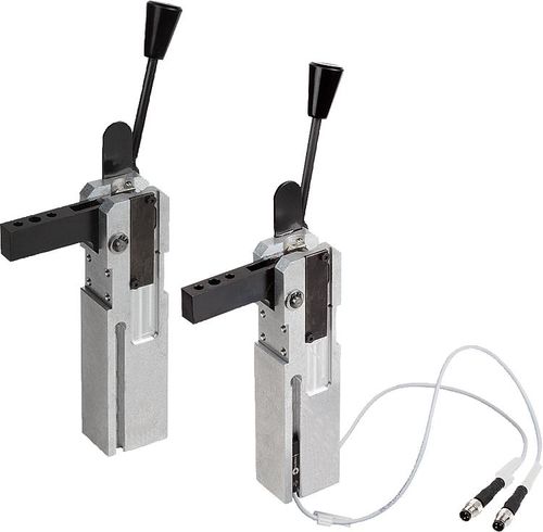 Pneumatischer Schnellspanner - 05652 - norelem - Éléments standard mécaniques - vertikal / Stahl / mit Verriegelung