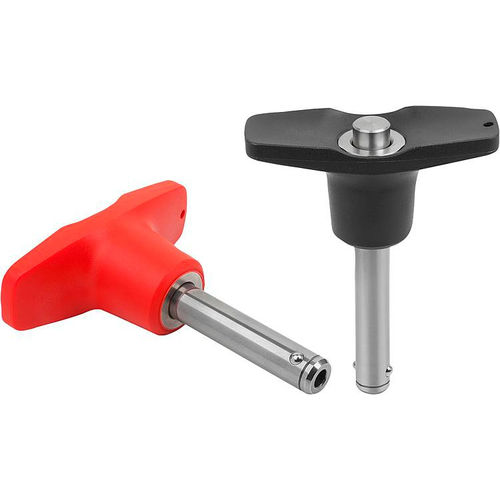 Kugelsperrbolzen mit Knopf - 03420 - norelem - Éléments standard mécaniques - mit T-Griff