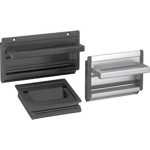 Schalengriff - 06961 - norelem - Éléments standard mécaniques - klappbar / Aluminium / rost einbaufähig