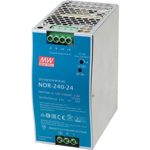 Stromversorgung für DIN-Schiene - 82100-10 - norelem - Éléments standard mécaniques - AC/DC / Schaltnetzteil / einphasig