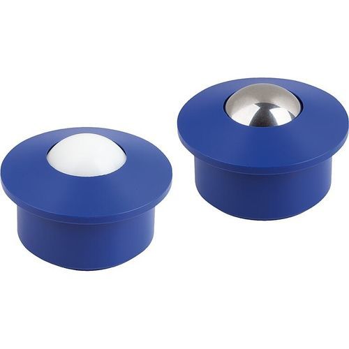 Edelstahl-Kugelrolle - 95153 - norelem - Éléments standard mécaniques - POM / mit Kunststoffgehäuse