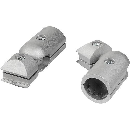 Rohrverbinder mit Gelenk - 10901-30 - norelem - Éléments standard mécaniques - Aluminiumguss / regelbar