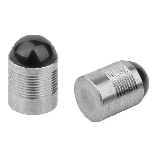 Zylinderförmiger Stopfen - 28080-01 - norelem - Éléments standard mécaniques - Kuppel / Gewinde / Snap-In