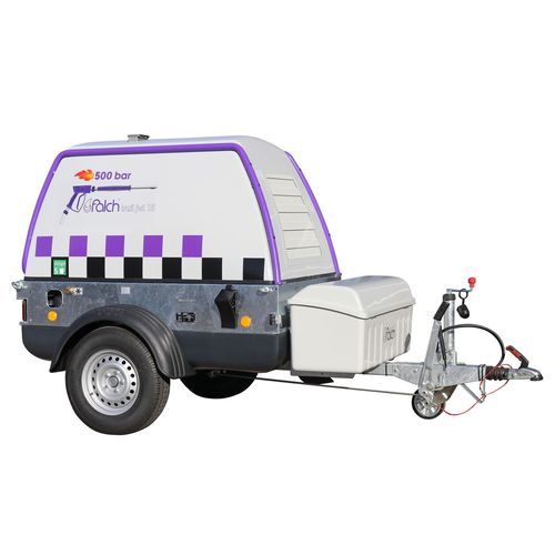 Heißwasser-Hochdruckreiniger - trail jet 15 500-15-95-d - falch gmbh - dieselbetrieben / mobil / auf Anhänger