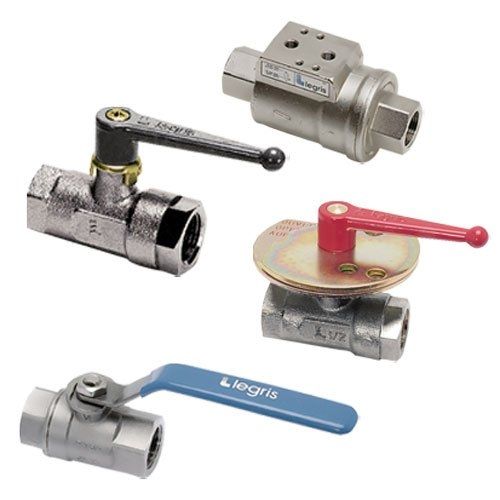 Kugelventil - 04 series - Parker Legris - Hebel / Durchsatzkontrolle / für Druckluft