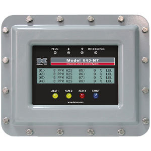 Mehrkanal-Gaswarnzentrale - X40 - Teledyne Gas And Flame Detection - mit LCD-Anzeige / programmierbar