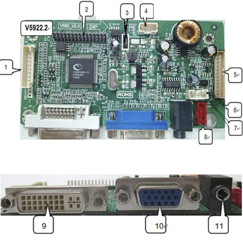 Controller für Grafikanzeige / mit LCD-Anzeige - HS-V5922 - Shenzhen Hengstar Technology Co., Ltd.