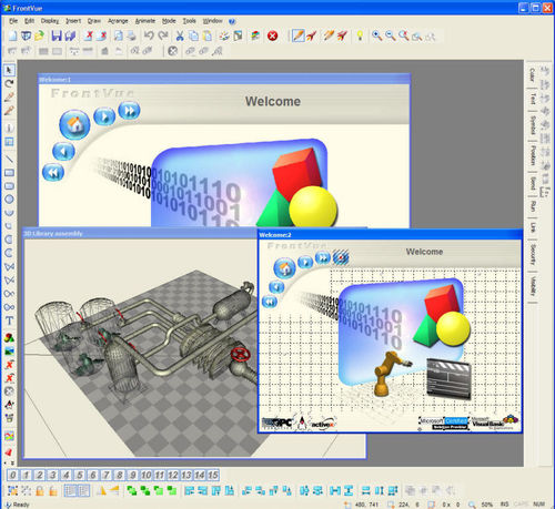 Projektentwicklungssoftware - FrontVue - ARC Informatique - Grafik / Prozess / SPS