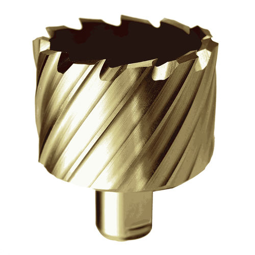 Beschichteter Kernbohrer - GOLDFINGER - JEPSON POWER - HSS/HSCO / Weldon
