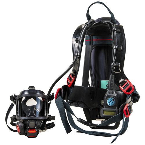 Helm für die Feuerwehr - Incurve-E - Interspiro - mit Atemluftzufuhr