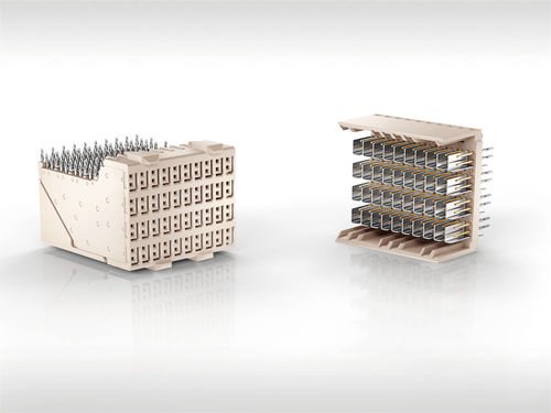 Datensteckverbinder - ERmet ZD - ERNI Electronics - Karte-an-Karte / für Backplanes / rechteckig