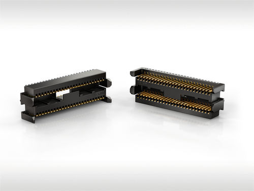 Datensteckverbinder - MicroStac® - ERNI Electronics - Karte-an-Karte / Strom / Stecker