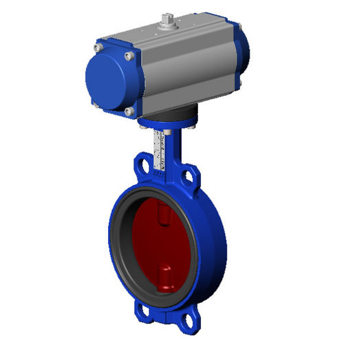 Absperrklappe - Tecfly VPI-N03, VPI-N07 series - TECOFI - pneumatisch gesteuert / für Wasser / für Druckluft