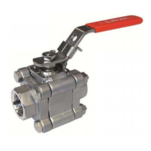 Kugelventil - BS6377, BS6378 series - TECOFI - Hebel / Gewinde / 3-teilig