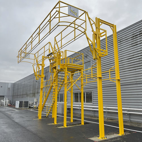 Klappbarer Zugangssteg - TRIAX - für Ziternen / für Container