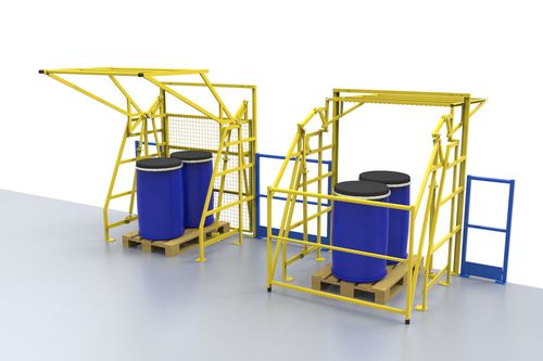 Sicherheits-Schleusengeländer - Type G - TRIAX - vergittert