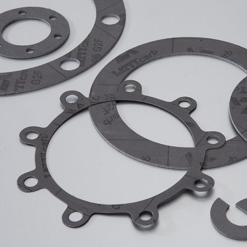 Graphit-Dichtplatte - LATTYcarb 96 G2F - LATTY INTERNATIONAL - Carbon / Aramid / für Chemieanwendungen