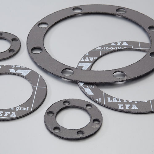 Dichtplatte / expandiertes Graphit - LATTYgraf EFA - LATTY INTERNATIONAL - Edelstahl / Aramid / für Chemieanwendungen