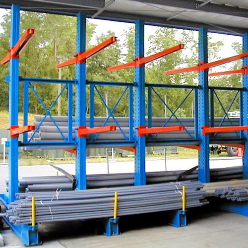 Kragarmregal - ISO9001, ISO14001 | UN-CR121304 - Nanjing fuyuan technology co.,ltd - für schwere Lasten / für Rohre / galvanisiertem Stahl