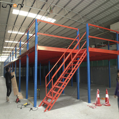 Stahlbaubühne mit Aufbewahrungssystem - ISO9001, ISO14001 | UN-MP121708 - Nanjing fuyuan technology co.,ltd - Mehretagen / für Plattform / für Industrieboden