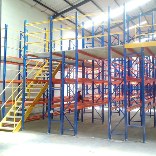 Mehretagen-Stahlbaubühne - ISO9001,ISO14001 - Nanjing fuyuan technology co.,ltd - auf Palettenregal / maßgefertigt / mit Geländer