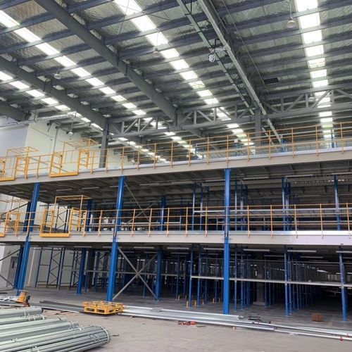 Stahlbaubühne mit Aufbewahrungssystem - ISO9001,ISO14001,CE - Nanjing fuyuan technology co.,ltd - Mehretagen / auf Palettenregal / maßgefertigt