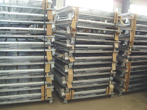 Stahl-Palettenbox - UN-MC0807 - Nanjing fuyuan technology co.,ltd - Maschendraht / für Materialumschlag / zusammenklappbar