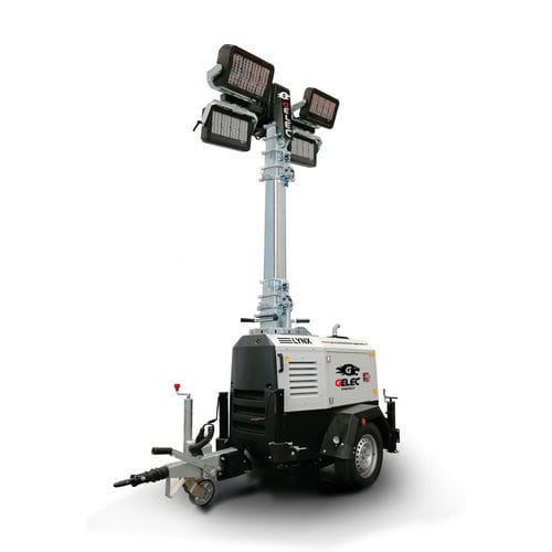 LED-Lichtmast - LYNX G-MAX - GELEC ENERGY - dieselbetrieben / einphasig