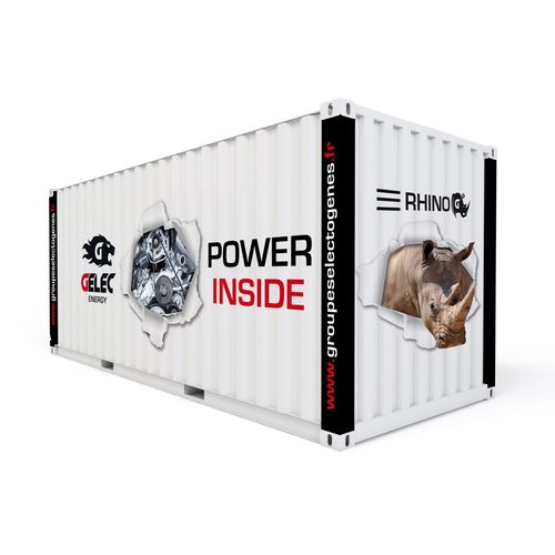 Diesel-Stromaggregat - RHINO-900YC - GELEC ENERGY - dreiphasig / Container / stationär