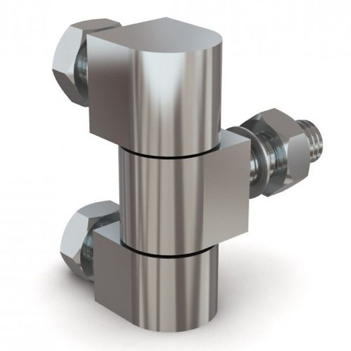 Flacher Scharnier - 72-1-3733 - PINET INDUSTRIE - aus verzinktem Stahl / Einschraub / 180°