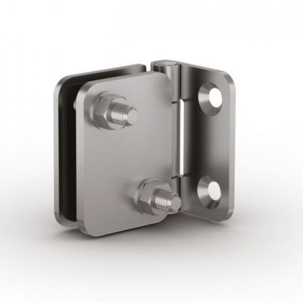 Edelstahlscharnier - 52-1-4040 - PINET INDUSTRIE - Einschraub / 180° / für Glastür