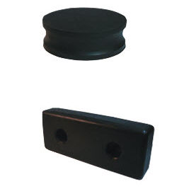 Runde elastische Lagerung - G  - LESOL - Gummi / für Maschine / Block