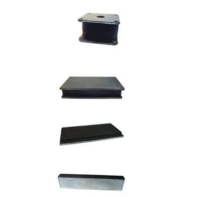 Rechteckige elastische Lagerung - AGC - LESOL - Elastomer / Elastomer / für Maschine