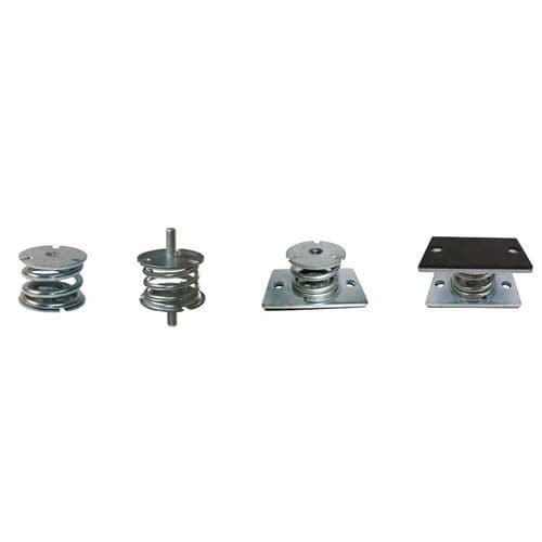 Quadratische elastische Lagerung - HM - LESOL - Stahl / für Maschinen / Federisolator