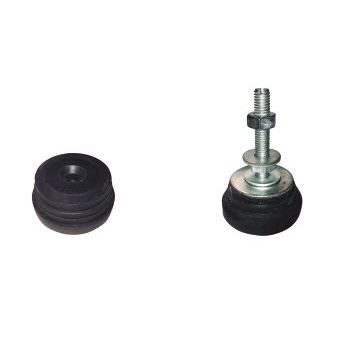 Zylindrische elastische Lagerung - M940 - LESOL - Gummi / für Maschinen / Gewinde