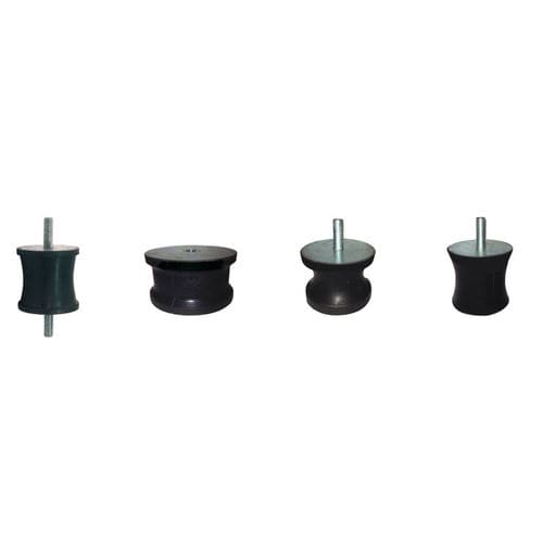 Runde elastische Lagerung - 1000 - LESOL - Elastomer / für Maschinen / Gewinde