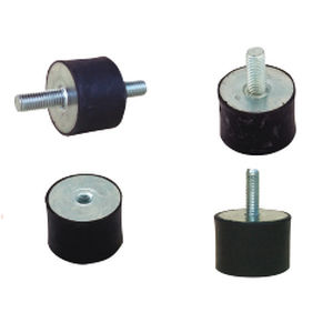 Zylindrische elastische Lagerung - 1100 - LESOL - Elastomer / für Maschinen / Gewinde