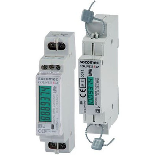 Einphasiger elektrischer Energiezähler - COUNTIS E0x series  - SOCOMEC - für DIN-Schiene / RS-485 / Modbus