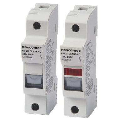 Hutschienen-Sicherungshalter - RM CC series - SOCOMEC - Class CC / modular